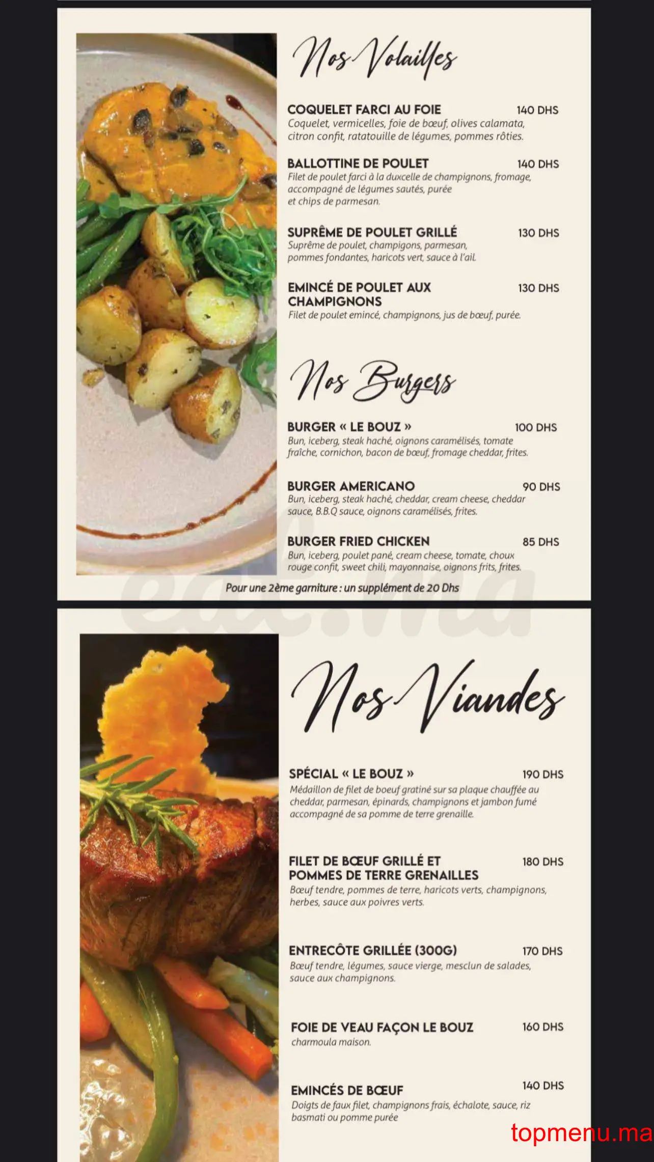 le bouz menu page 4