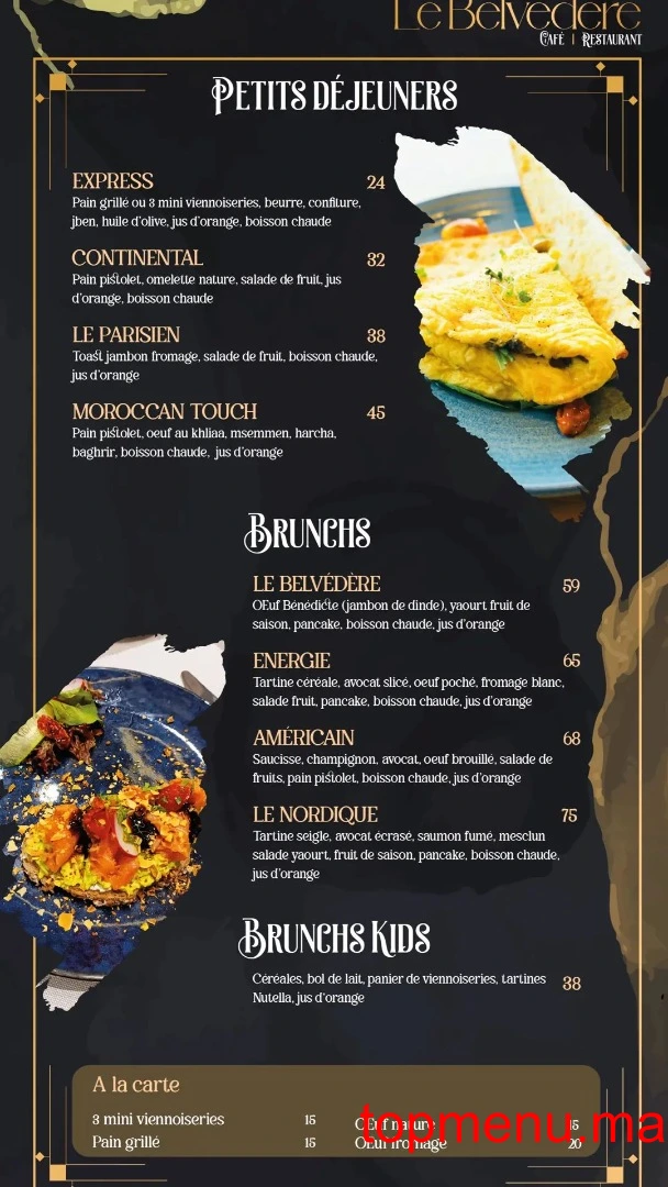 Le Belvédère menu page 5