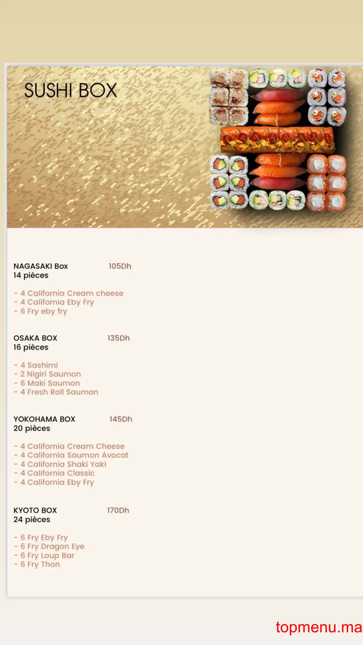 Ksushi menu page 12