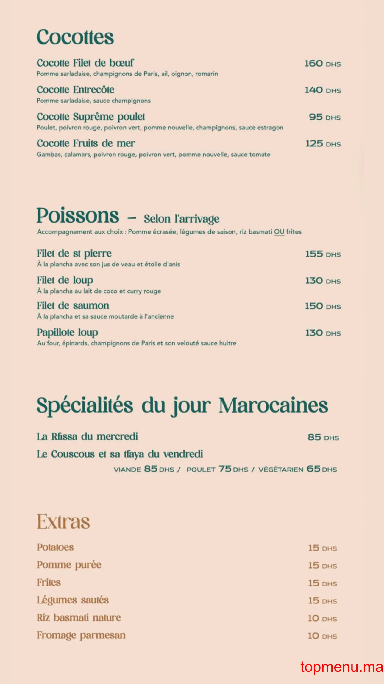 Coco palm menu page 6