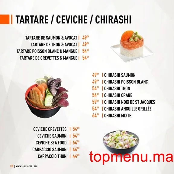 Sushi thai menu page 3