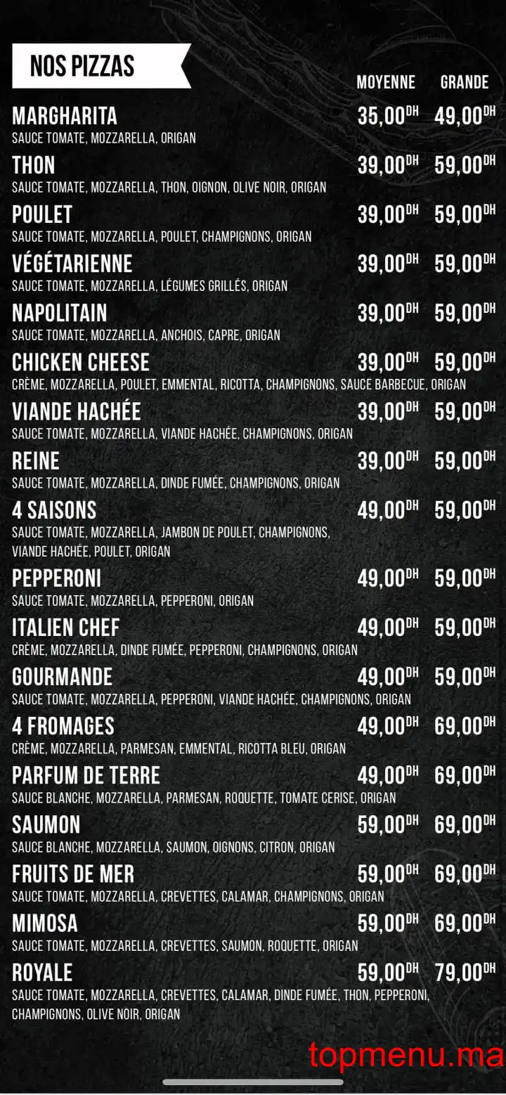 Italien chef menu page 5