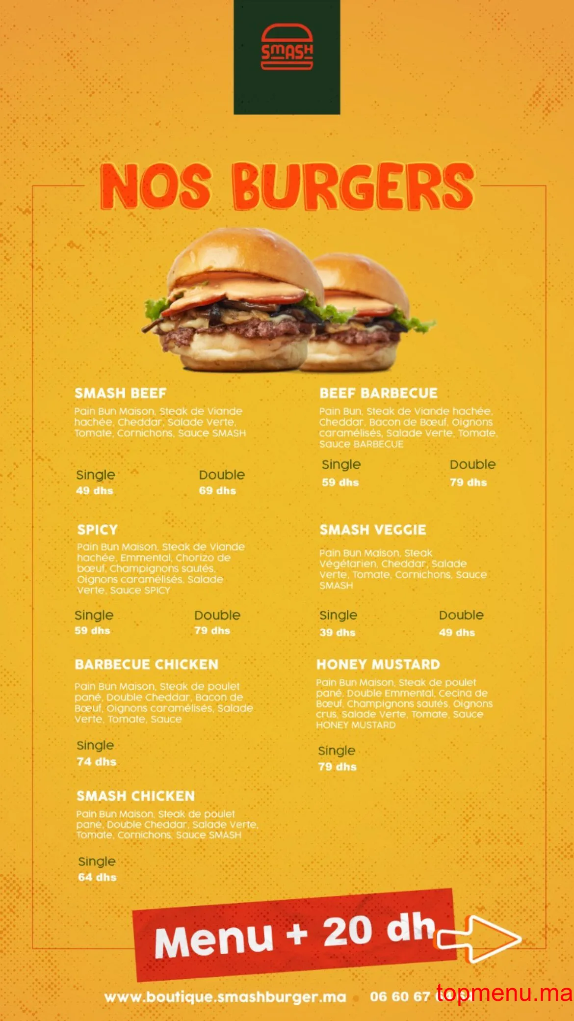 Smash Burger قائمة الطعام page 1