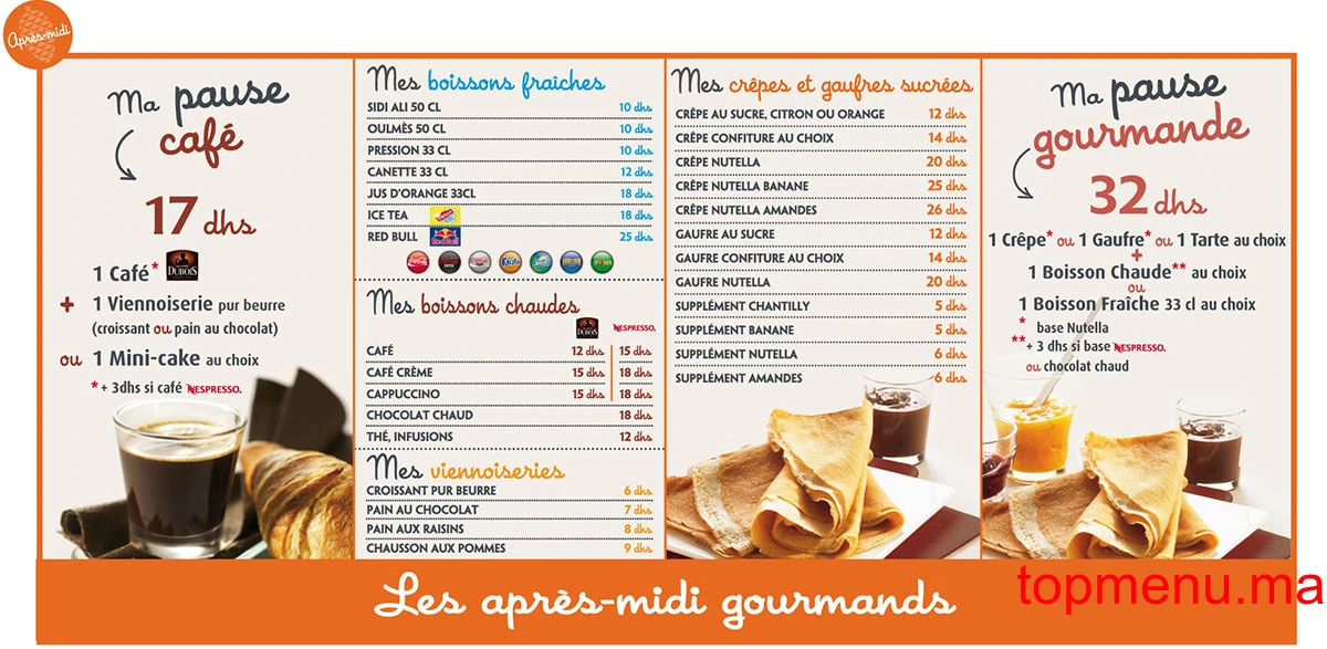 Pomme de Pain Racine menu page 3