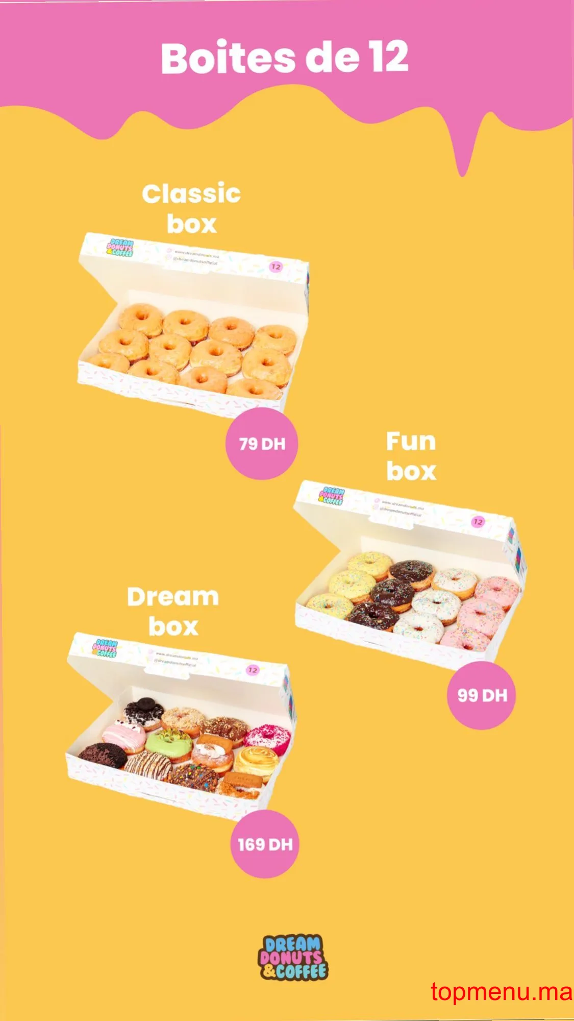 Dream donuts menu page 3