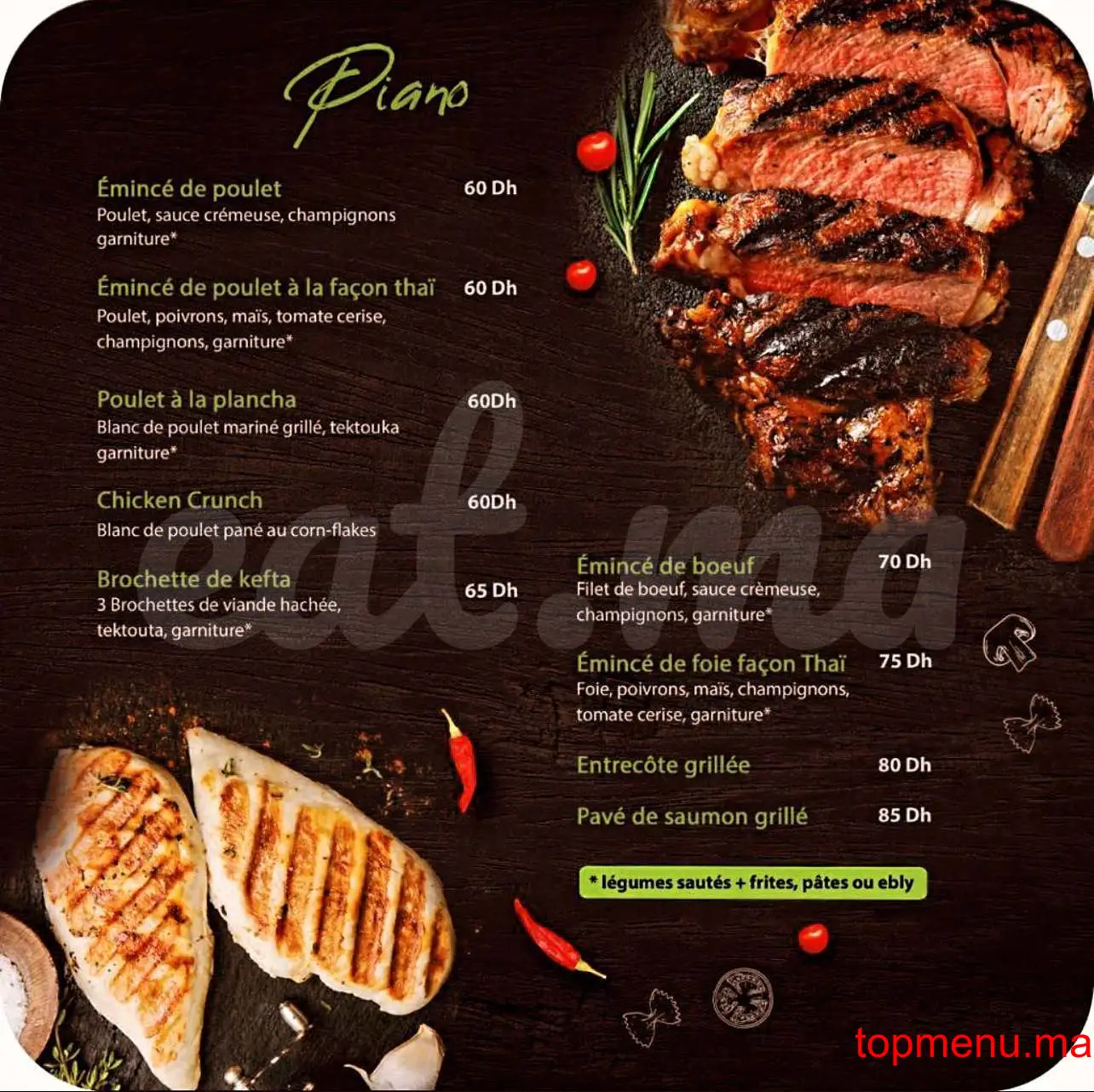 Gusto Pasta menu page 4