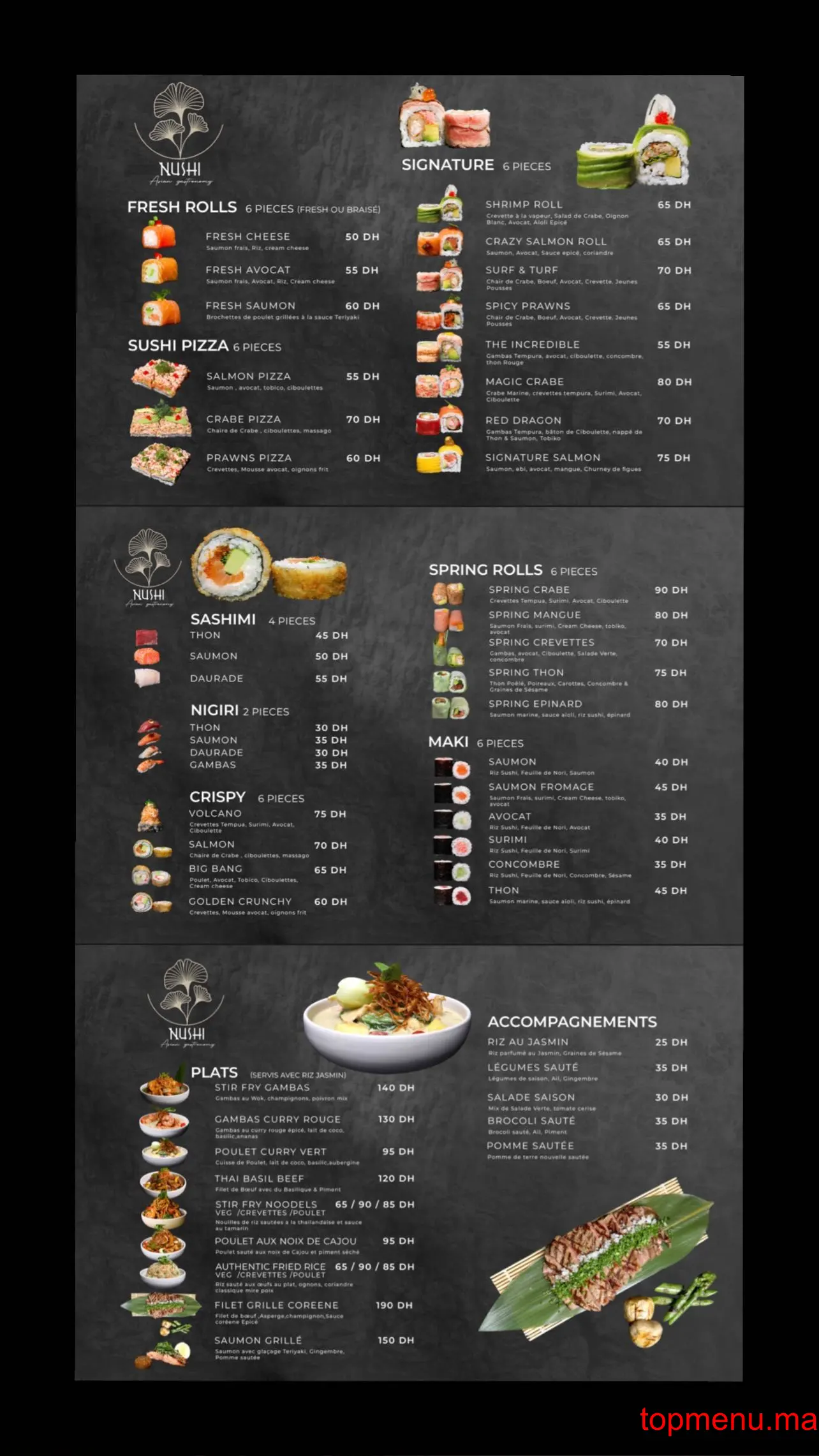 Nushi menu page 2