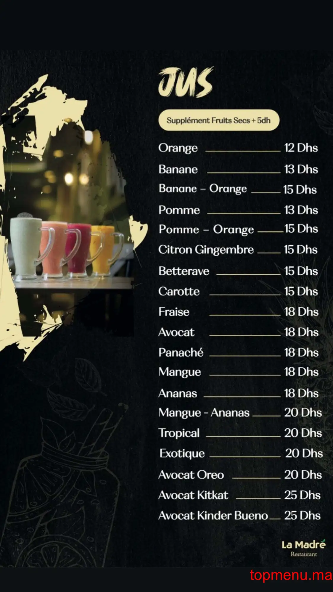 La Madré menu page 7