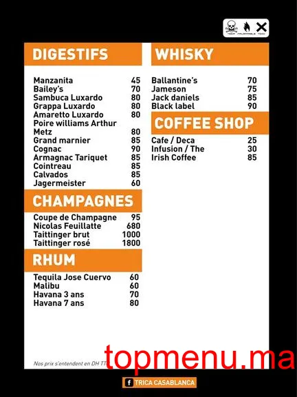 Le TRICA menu page 4