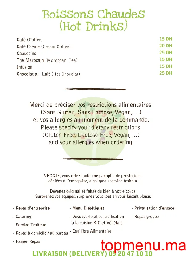 Veggie menu page 4