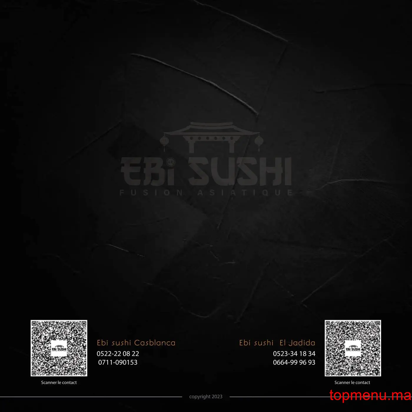 Ebi Sushi menu page 20