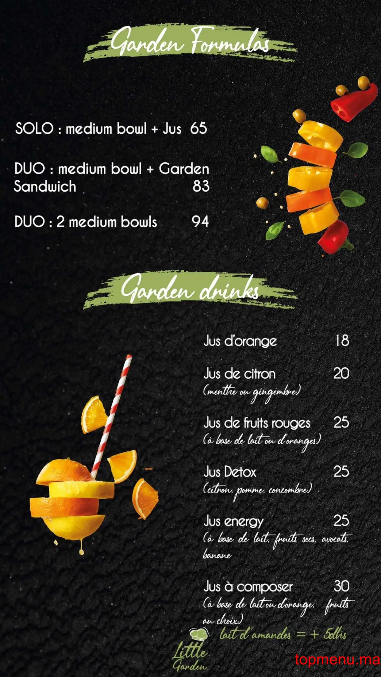 Little garden menu page 3