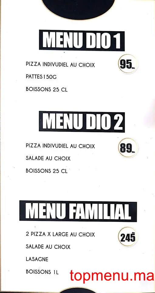 Woody Chay Pizza menu page 2