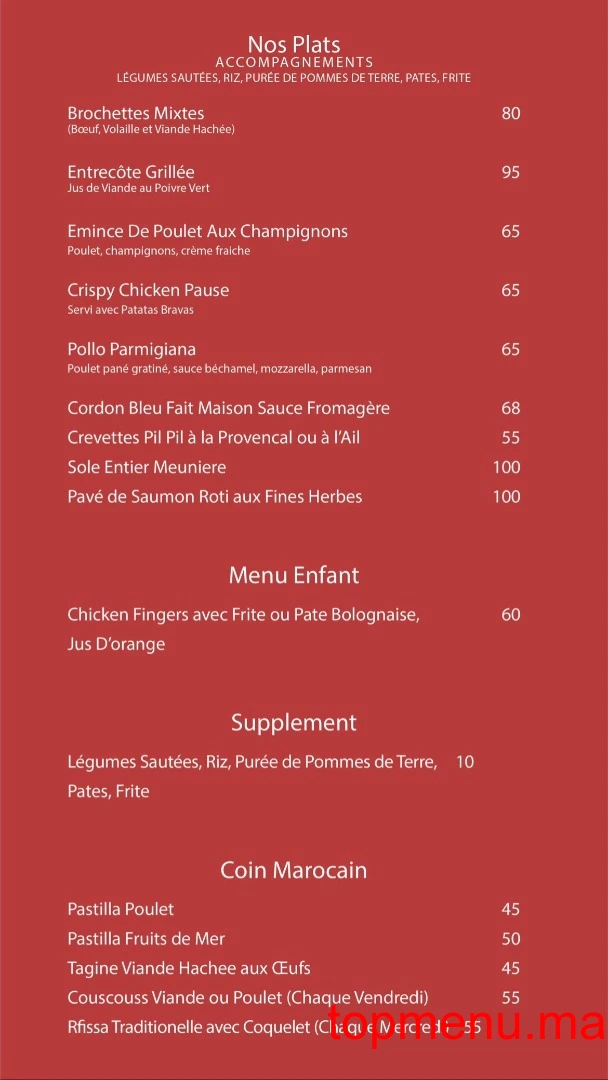 Pause Cafe menu page 17