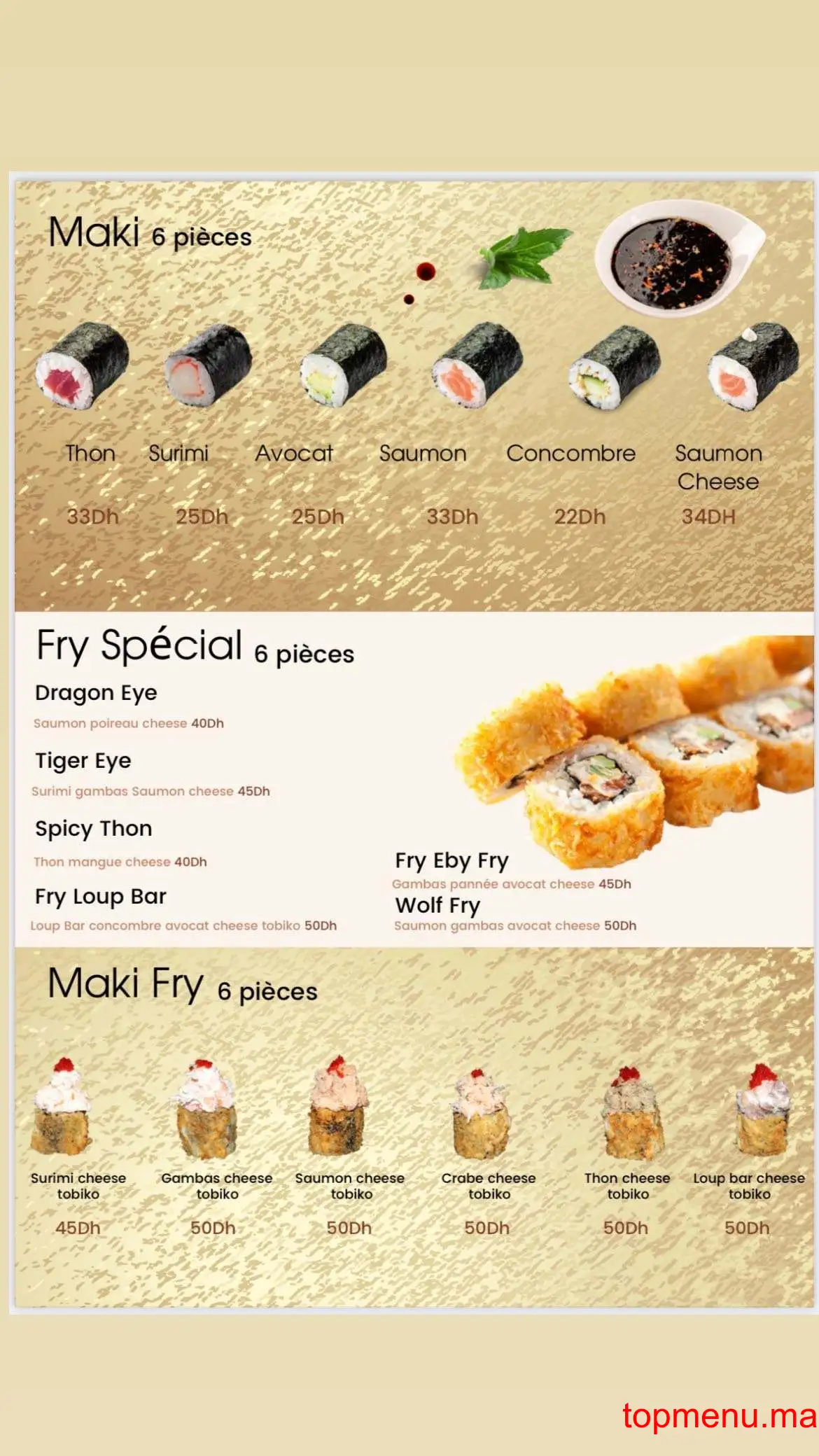 Ksushi menu page 9