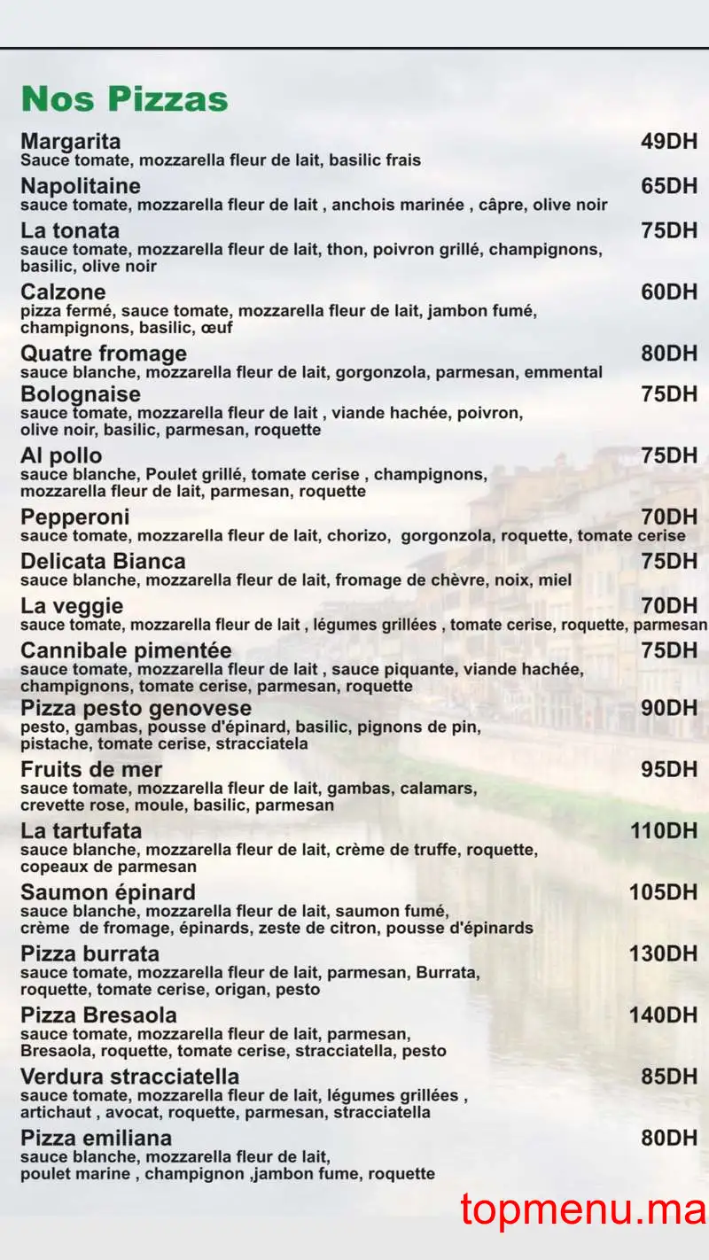 Lasponda menu page 2