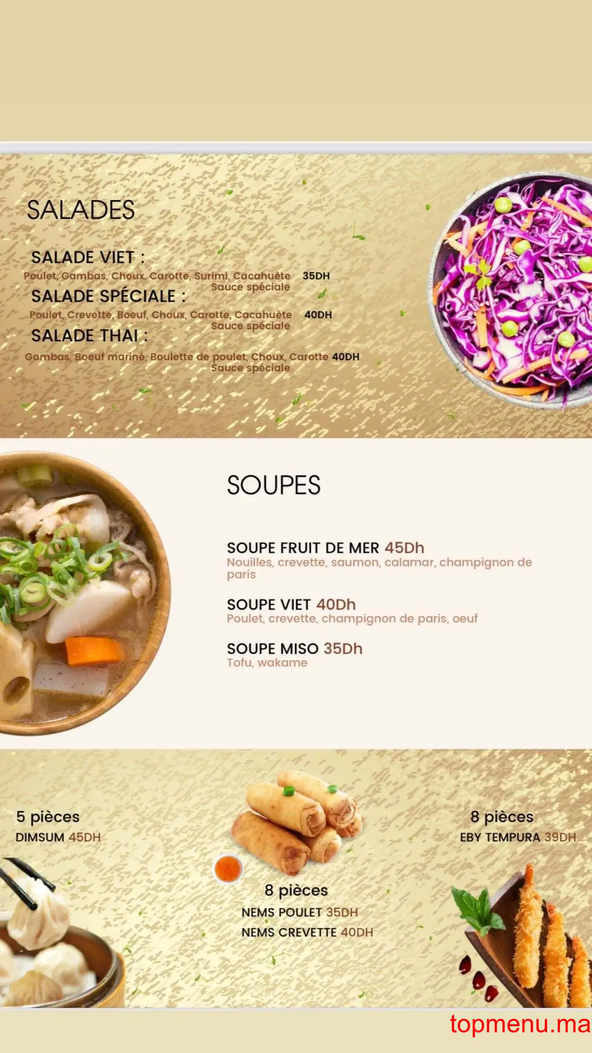 Ksushi menu page 1