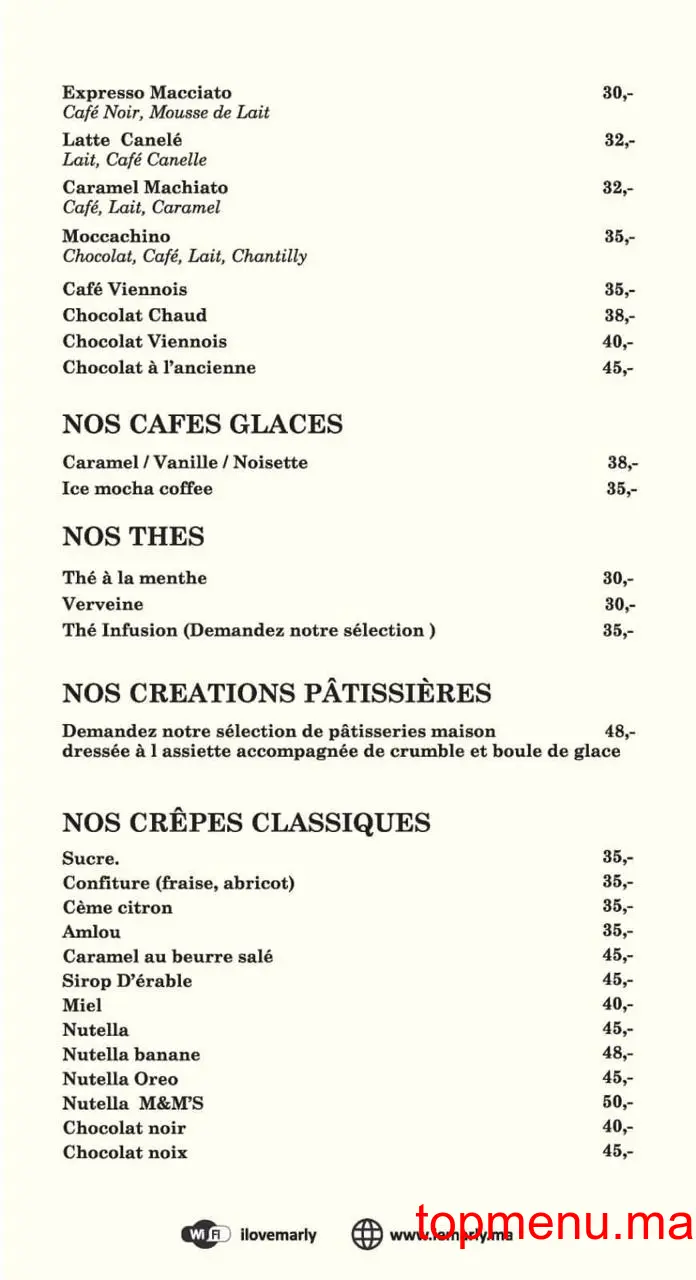 Le Marly menu page 6