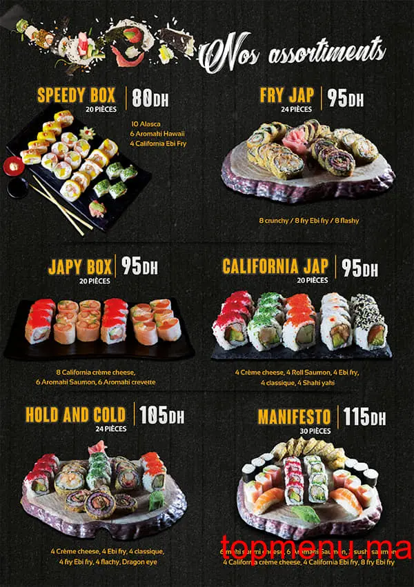 Foodoir JAP menu page 4