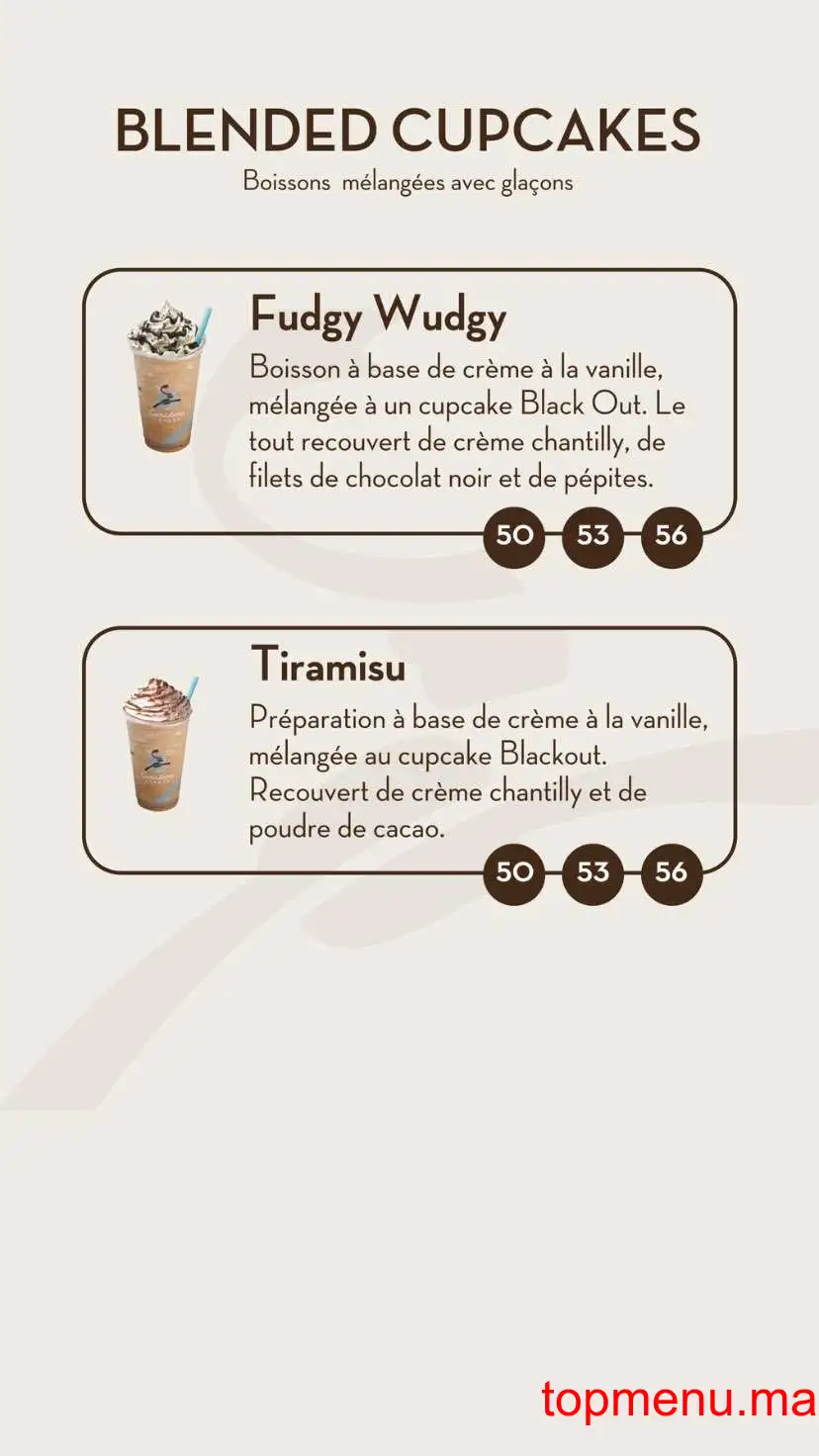 Caribou Coffee menu page 6