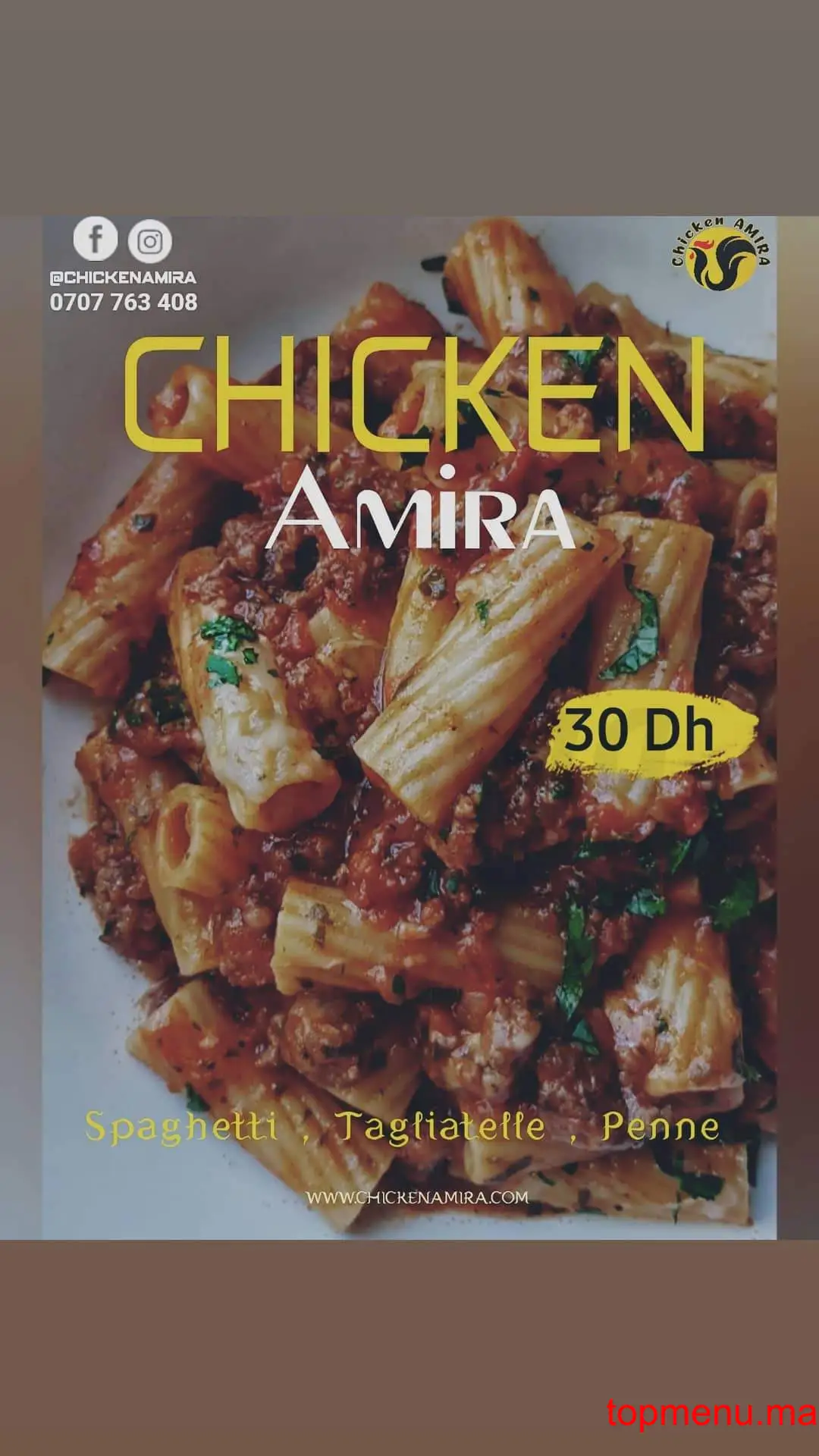 chicken AMIRA menu page 4