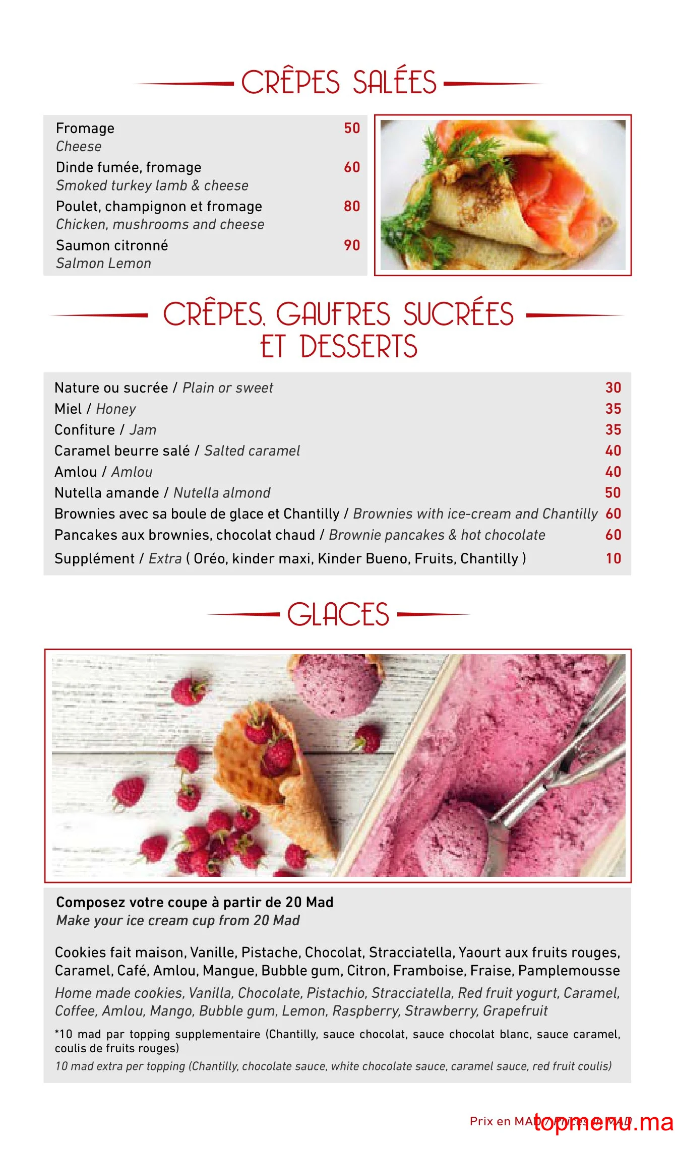 La Table Du Marché Casa Anfa menu page 9