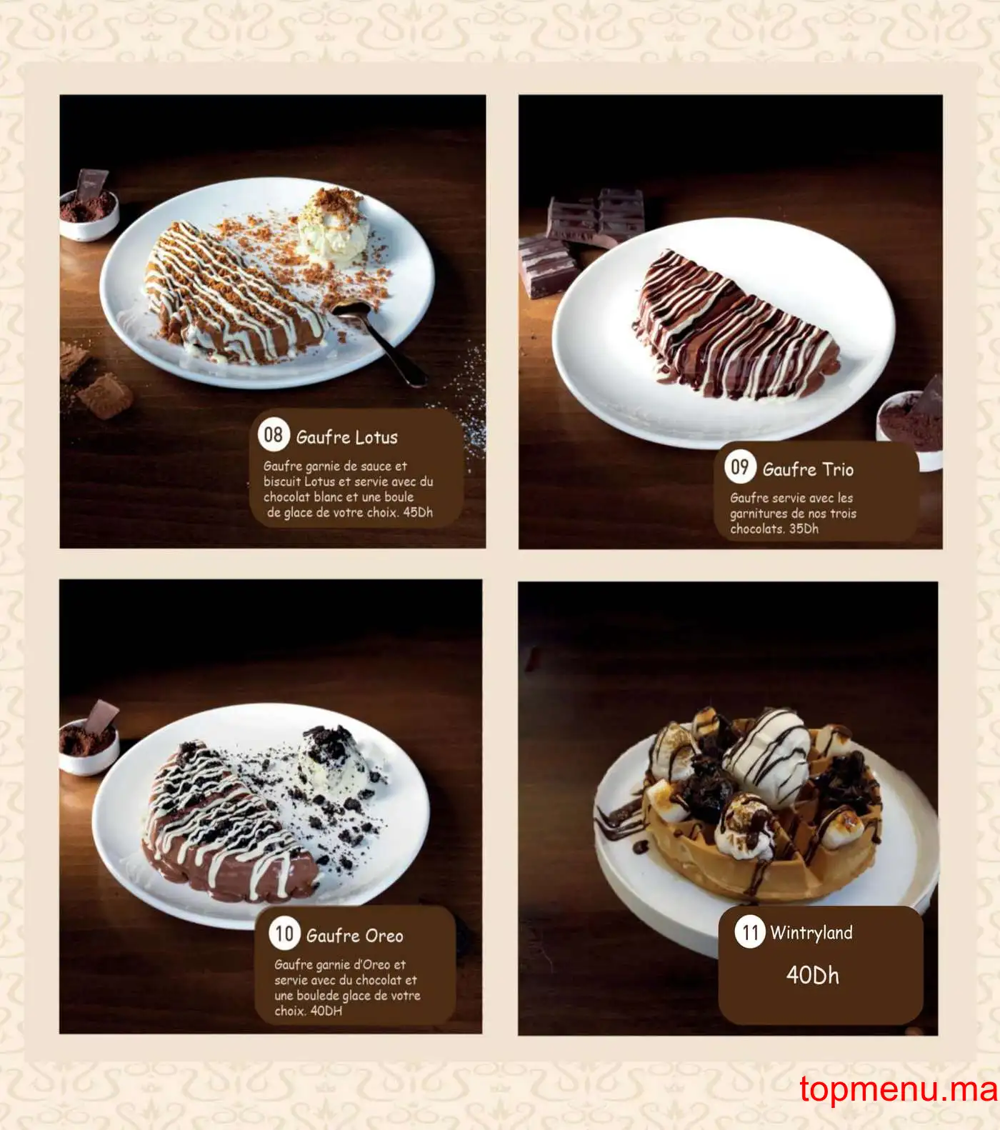 Giuliette café glacier menu page 5