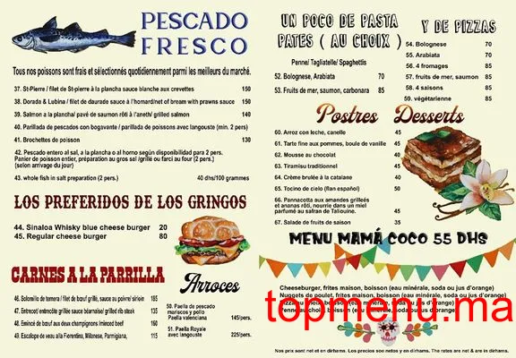 La esquina menu page 1