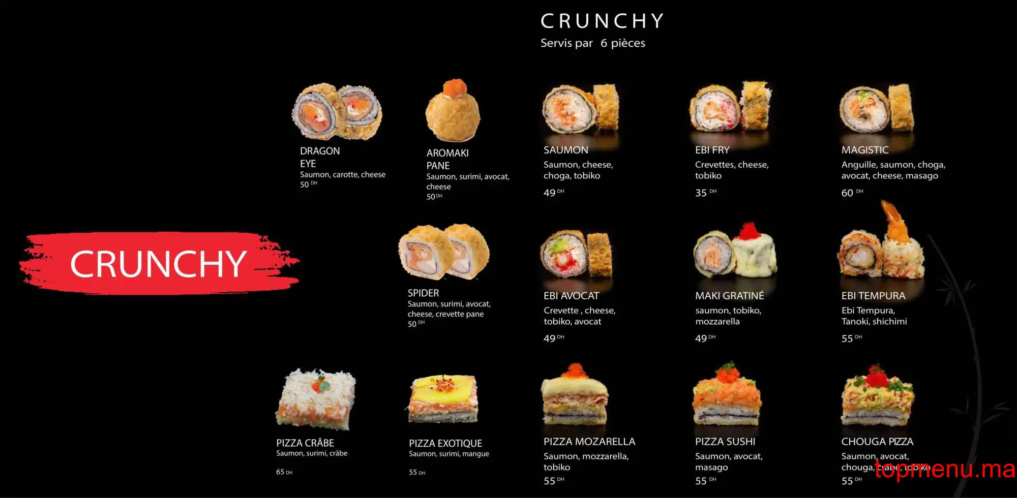 Nakata Sushi menu page 18