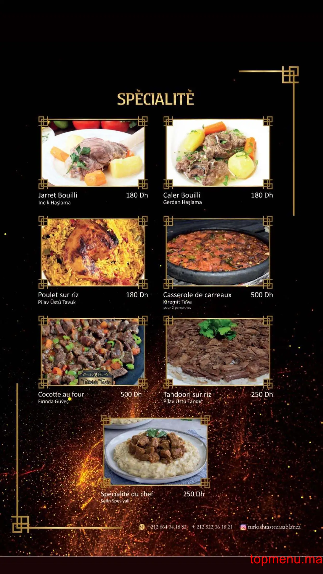 Turkish Taste menu page 4