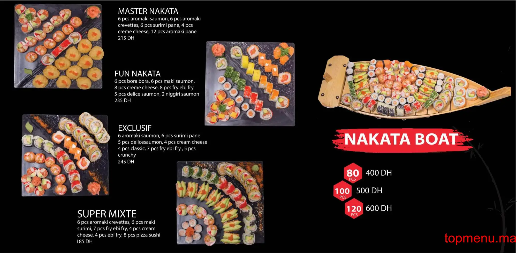 Nakata Sushi menu page 21