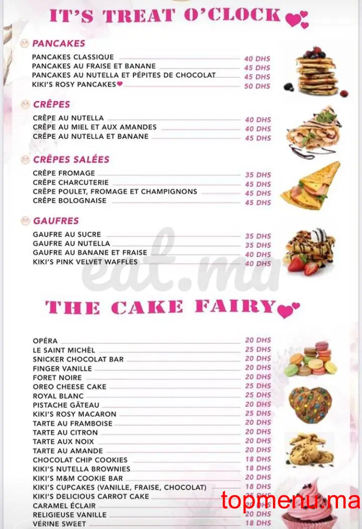 Kiki’s Cafe and Bakery menu page 2