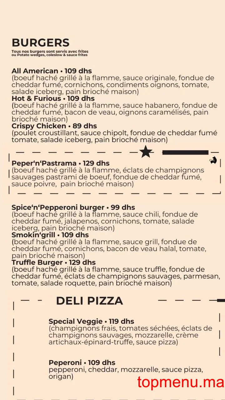 Pastrama menu page 3