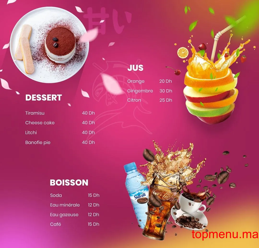 Ashokai Sushi Sidi Maarouf menu page 8