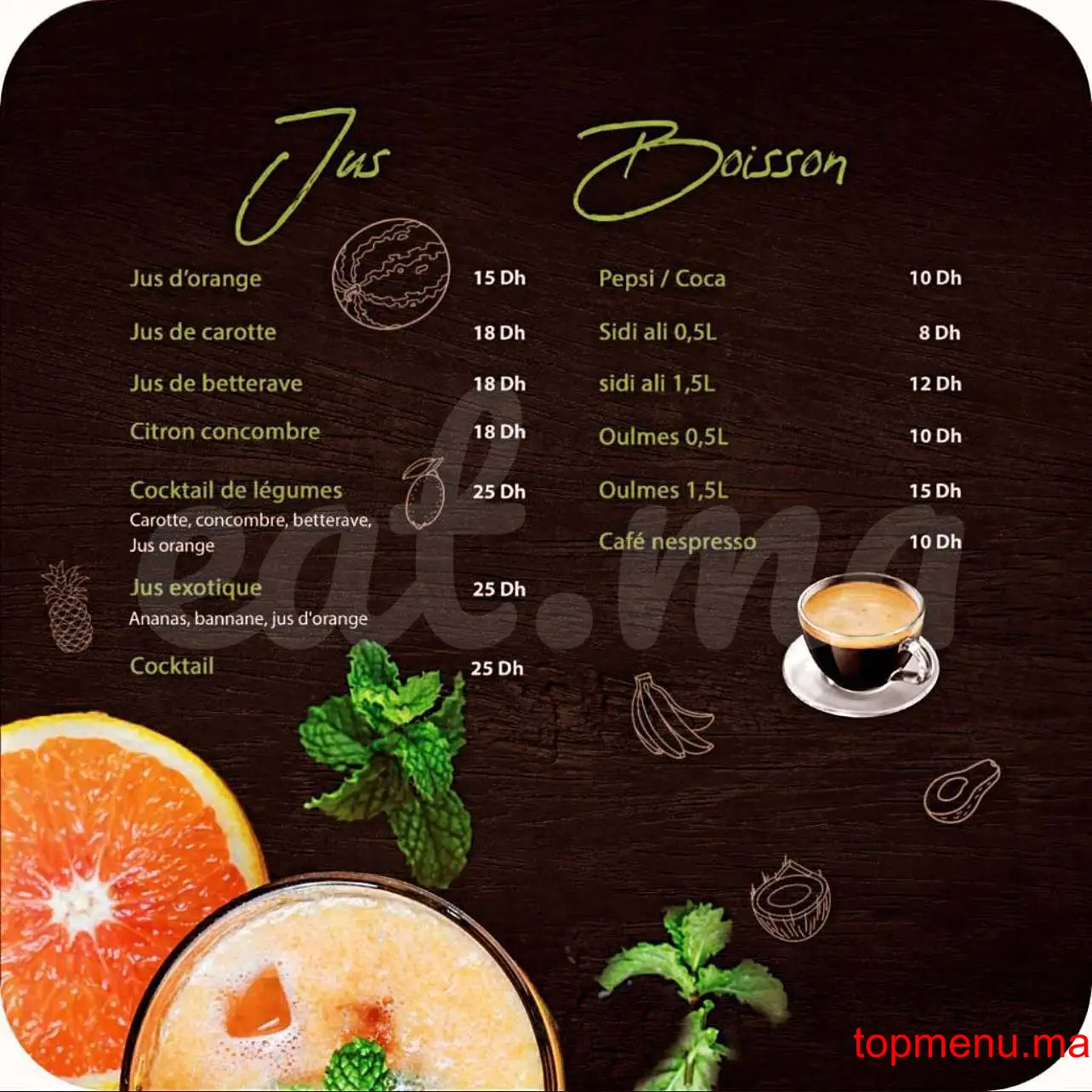 Gusto Pasta menu page 9