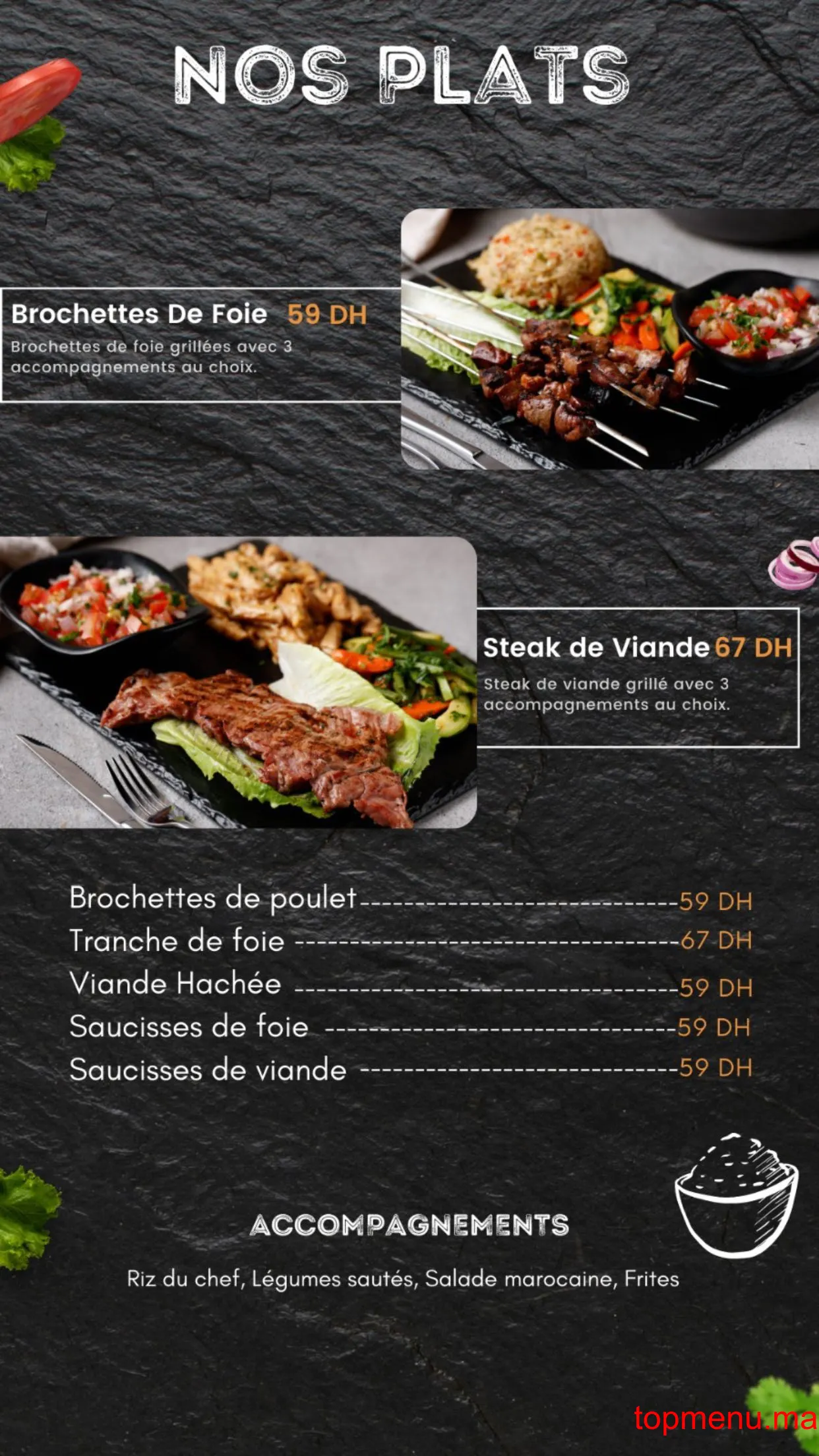 Essaada Gourmet menu page 3