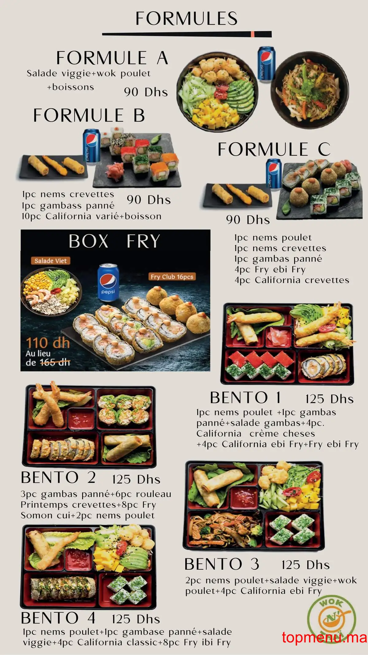 Wok n’thaï menu page 4