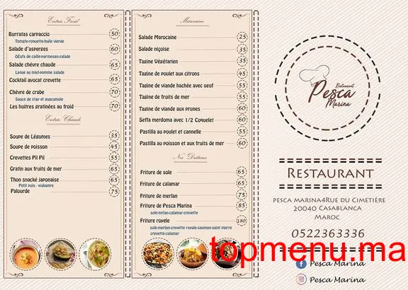 Pesca Marina menu page 3