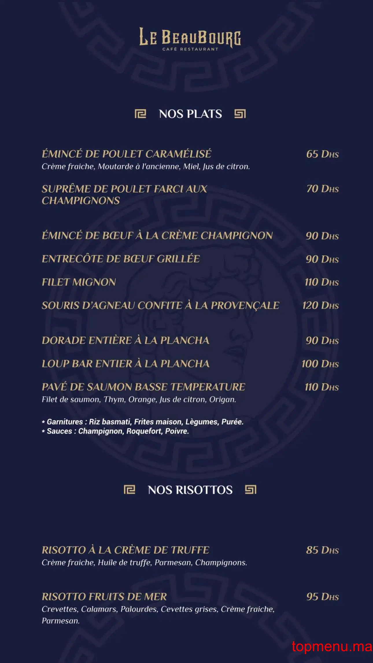 Le Beaubourg menu page 11