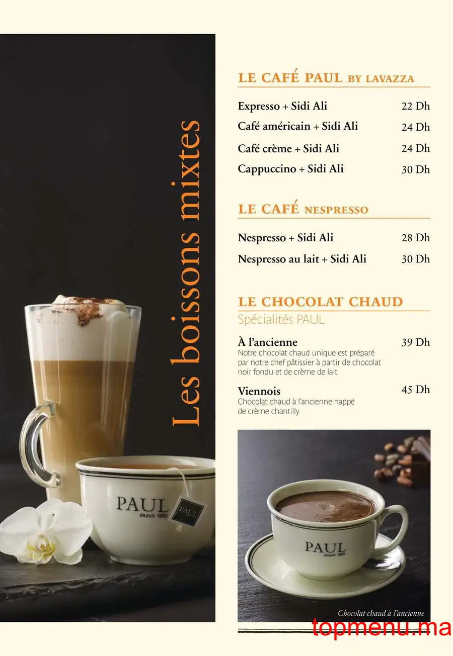 Paul Palmier menu page 14