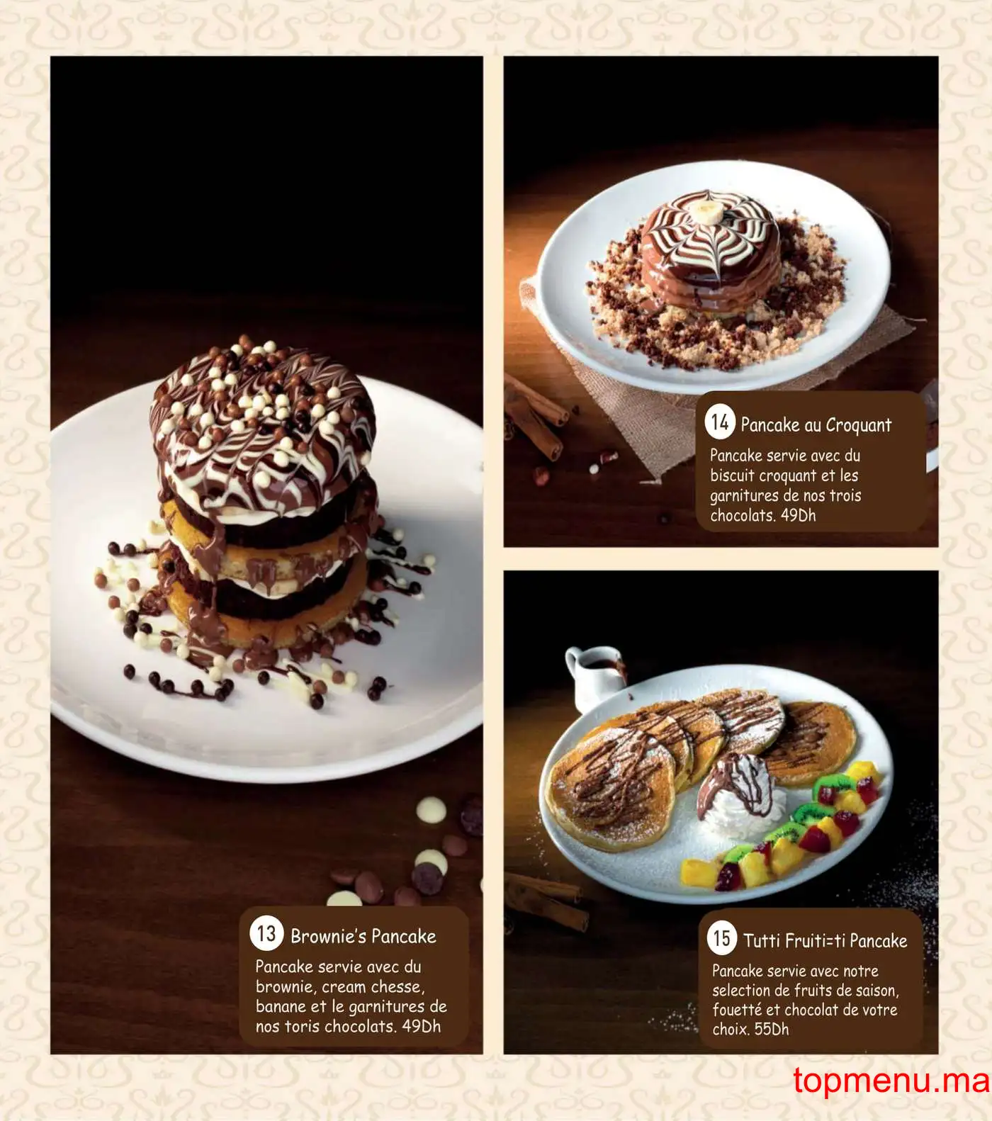 Giuliette café glacier menu page 7