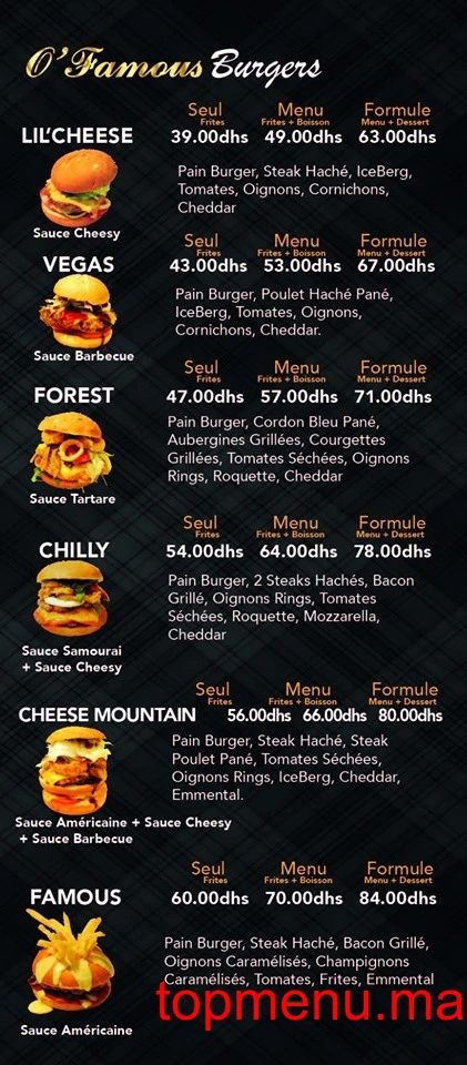 O’Famous menu page 5