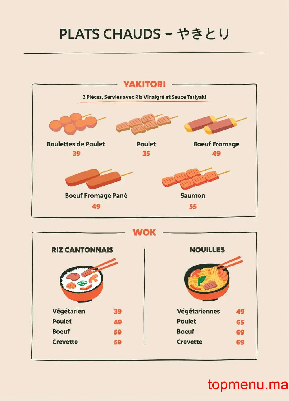 Sushi Hiro menu page 5