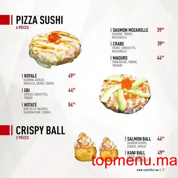 Sushi thai menu page 20