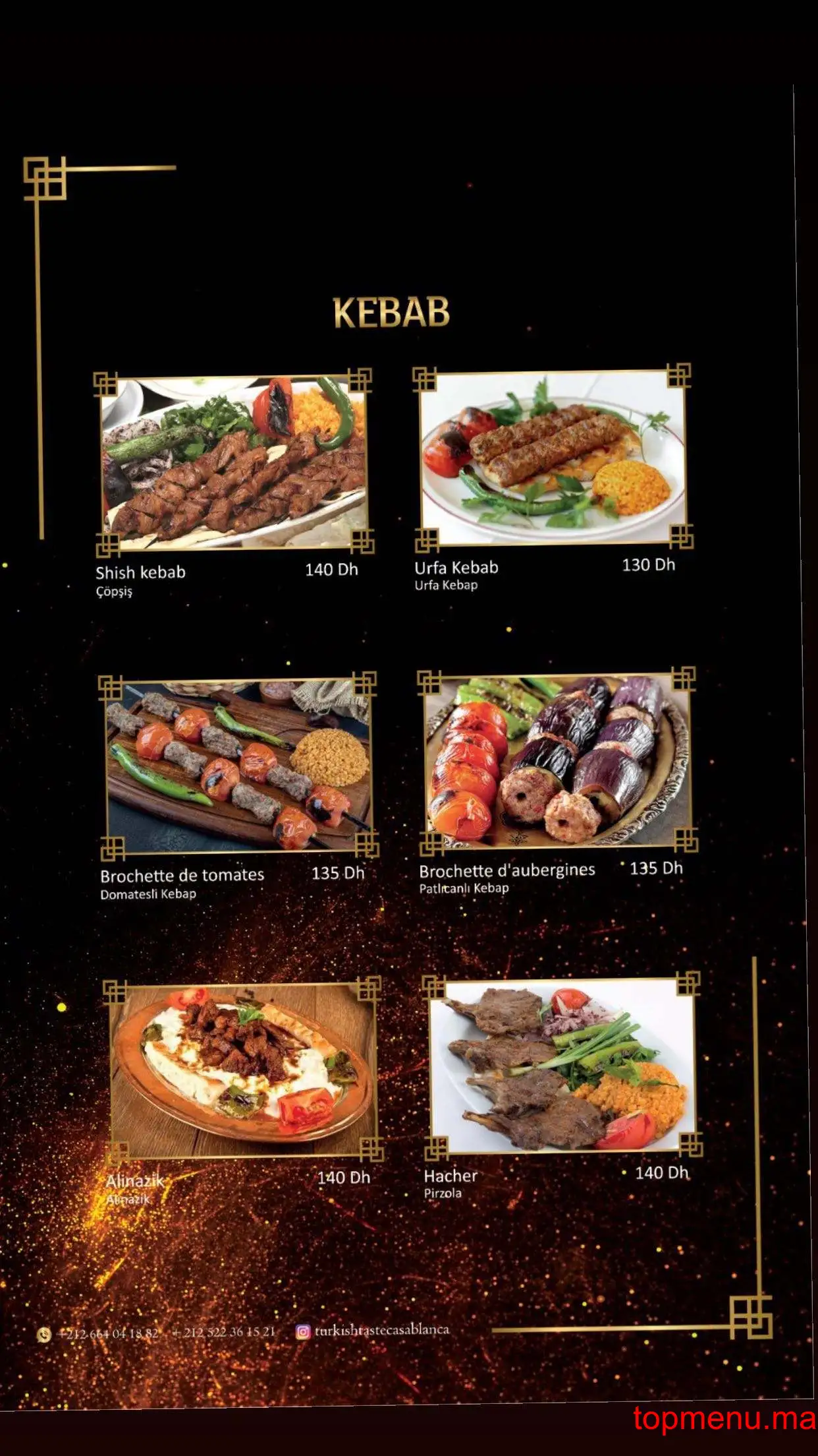 Turkish Taste menu page 3