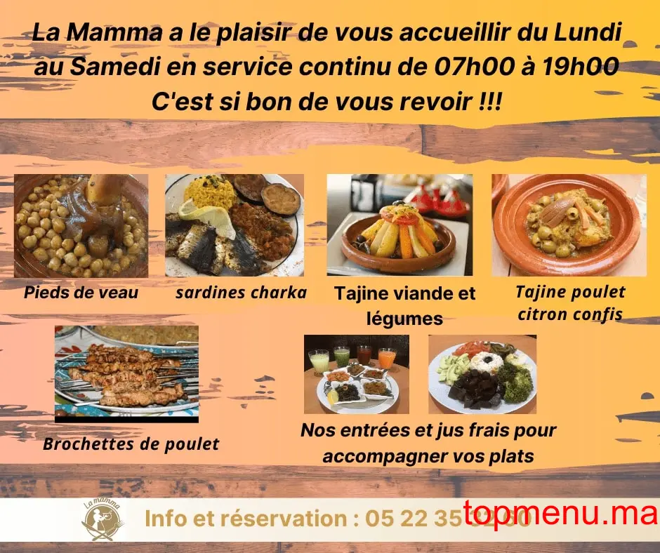 La mamma menu page 2