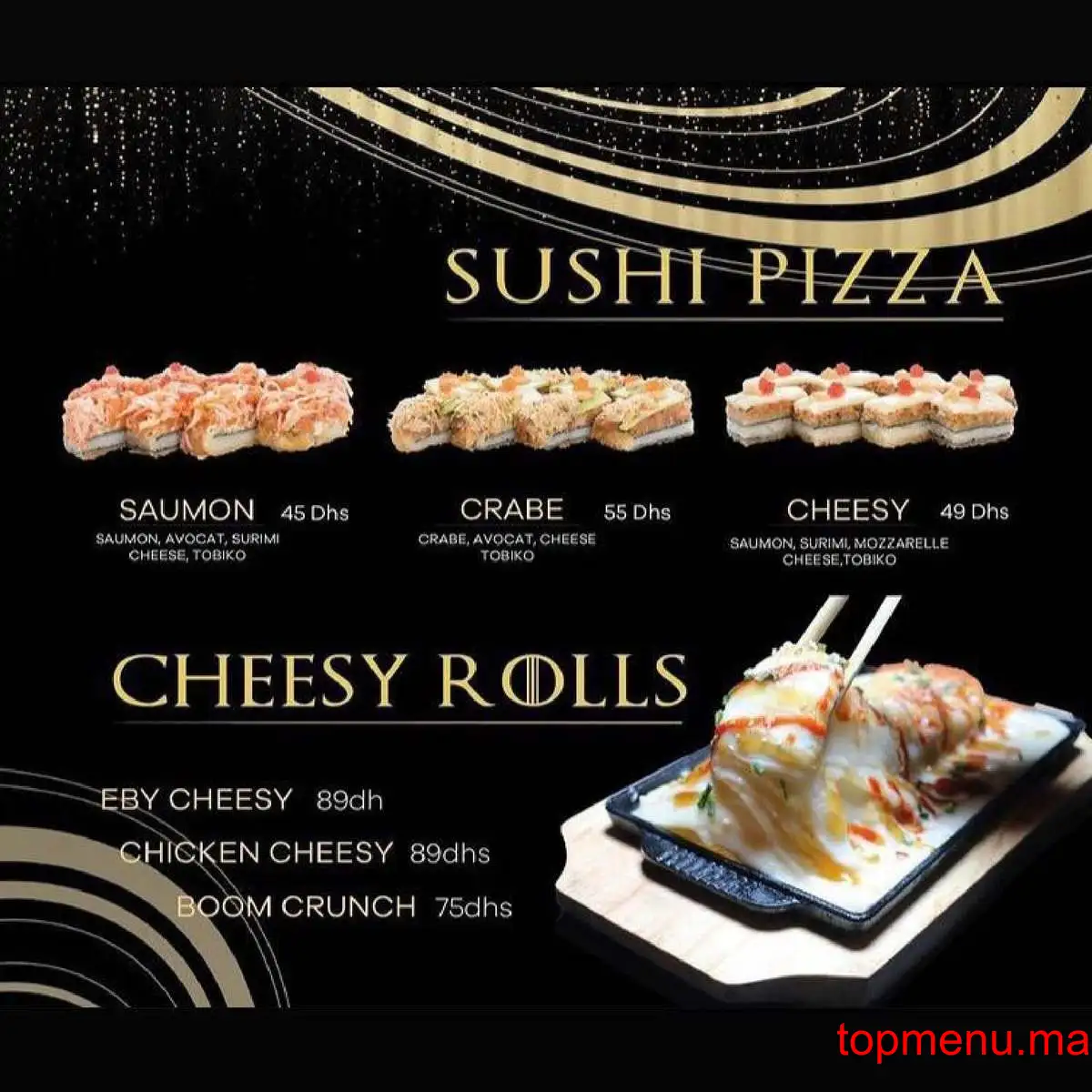 Soya Box Sushis & wok menu page 13