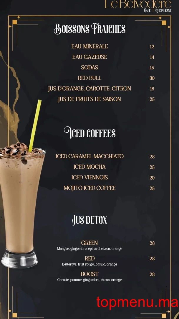 Le Belvédère menu page 4