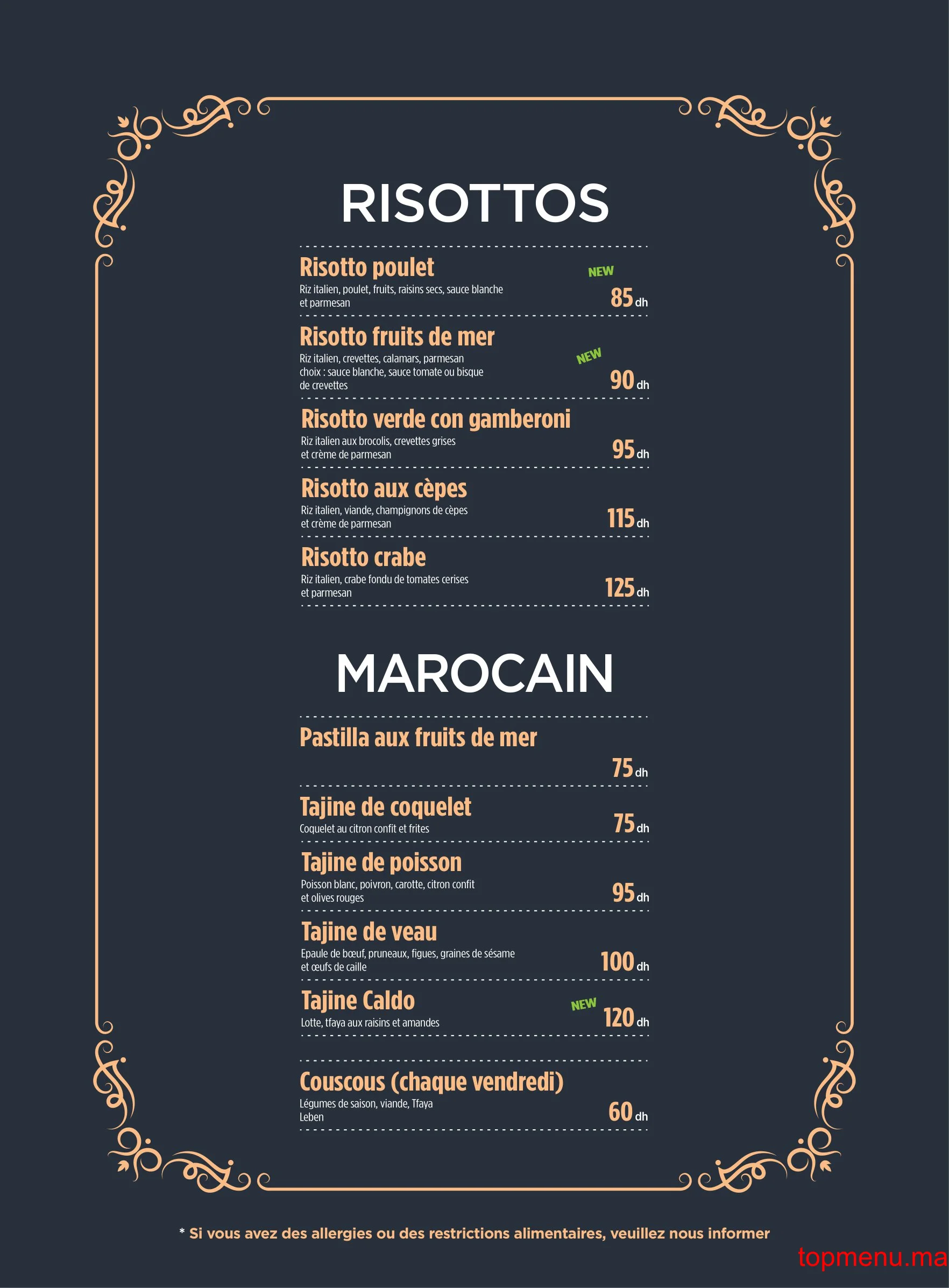 Caldo Freddo menu page 13