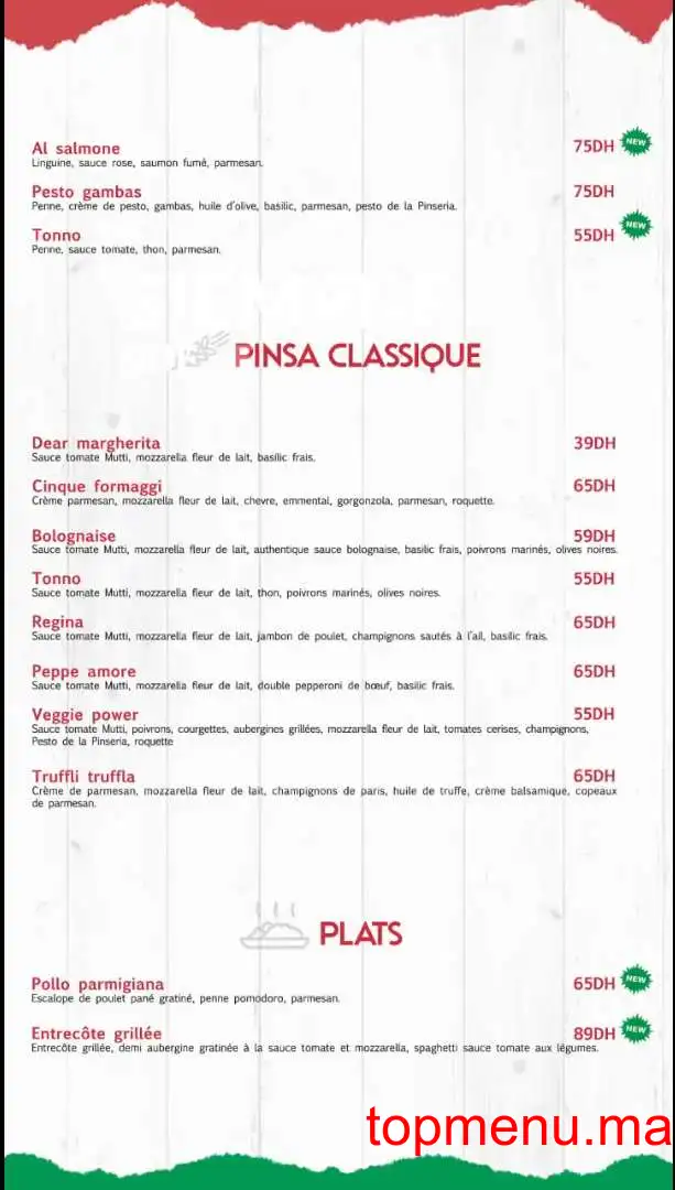 La Pinseria menu page 3